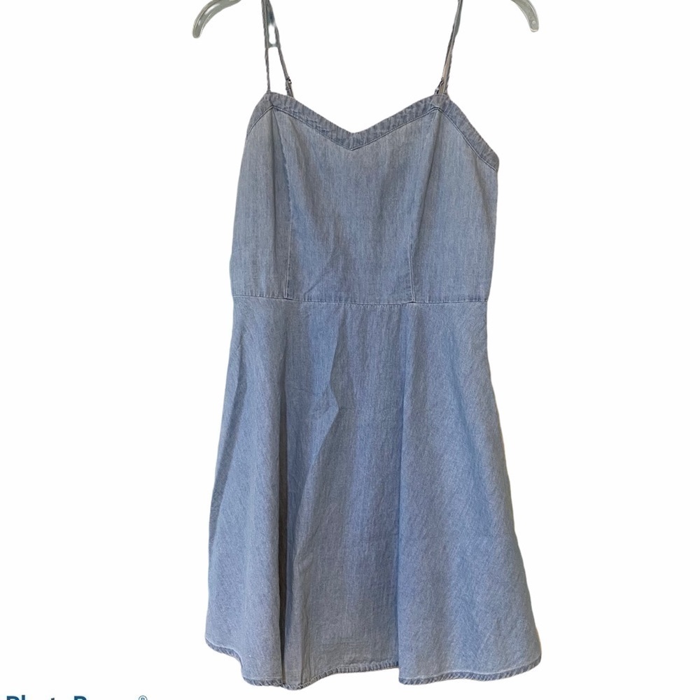 Cotton On Chambray Spaghetti Strap Dress Sz XS - Picture 8 of 8